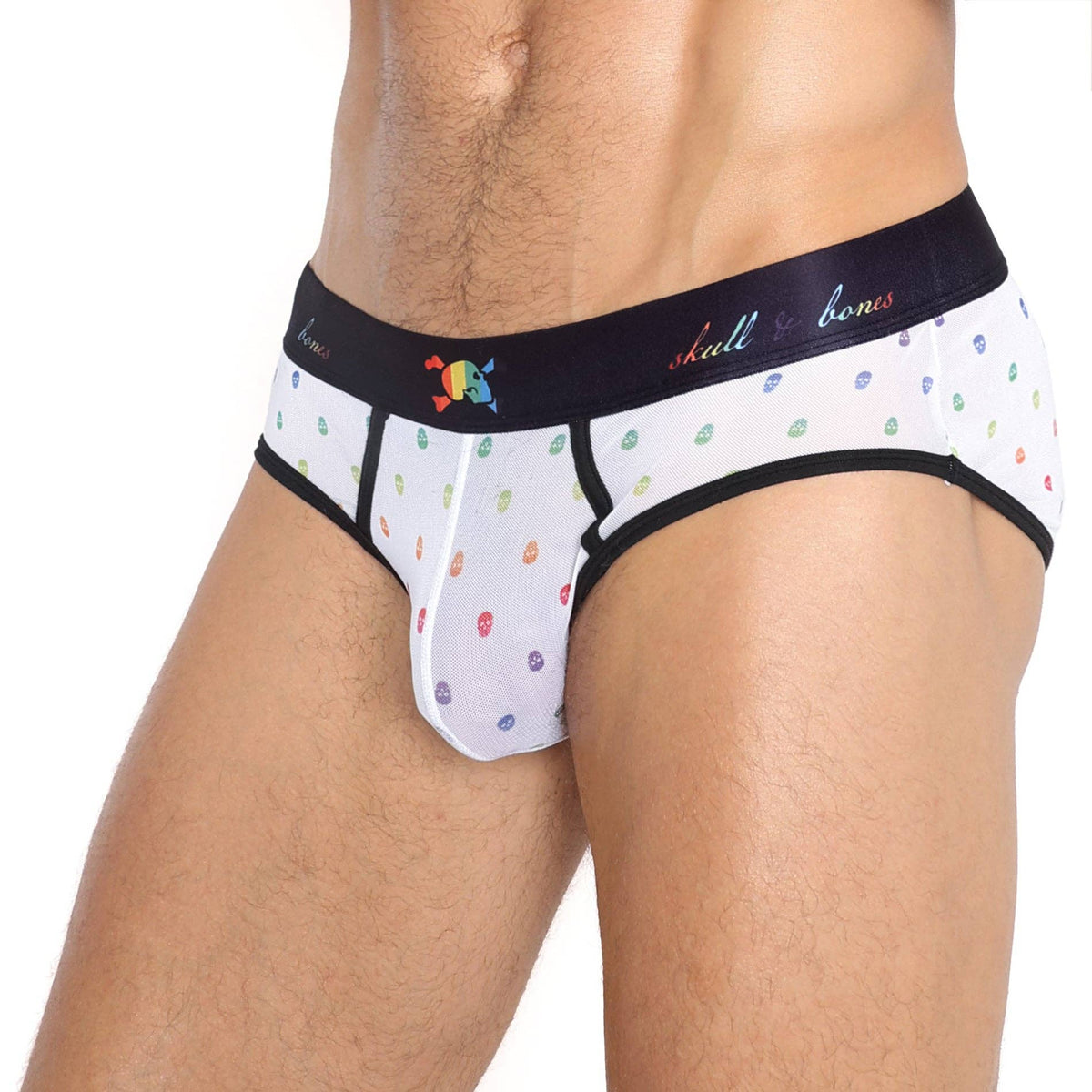 Wayne Brief | Herringbone Men's Cotton Underwear: XL - Vegas Pride Positions