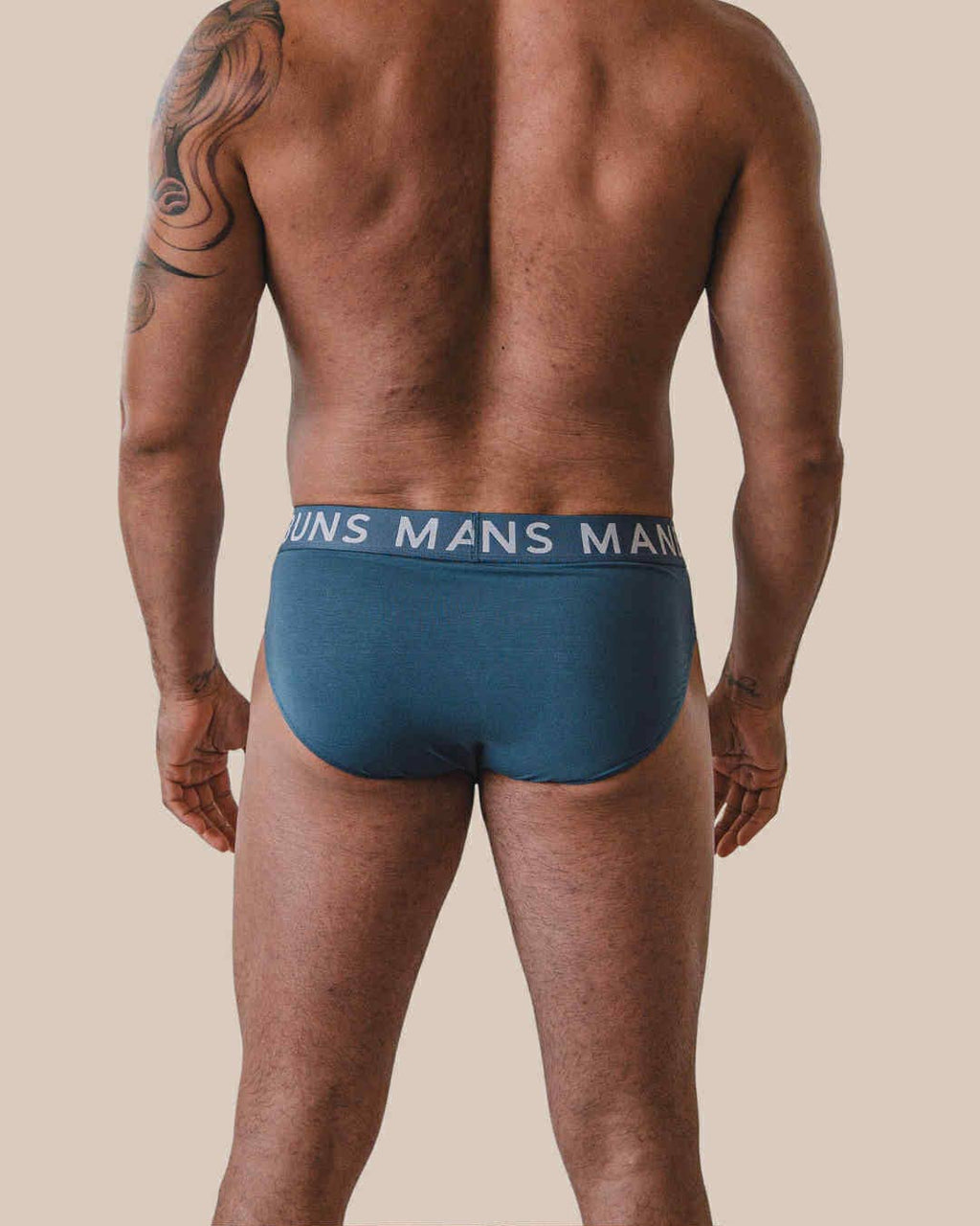 Men's Classic Steel Blue Brief Underwear: