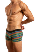 Jack Adams: World Pride Bali Cut Swim Trunk: Rainbow