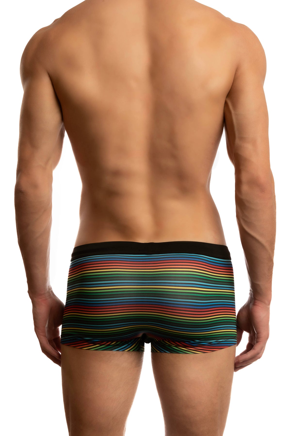 Jack Adams: World Pride Bali Cut Swim Trunk: Rainbow