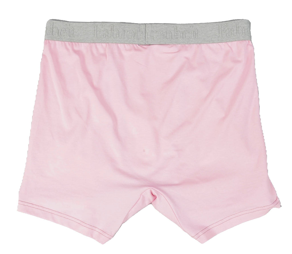 Boxer Briefs Solid Pink Cotton Men's Underwear: