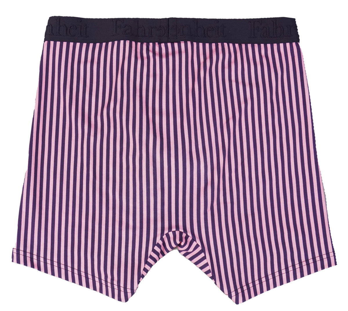 Boxer Brief Vertical Stripe Pink/Navy Cotton Men's Underwear: