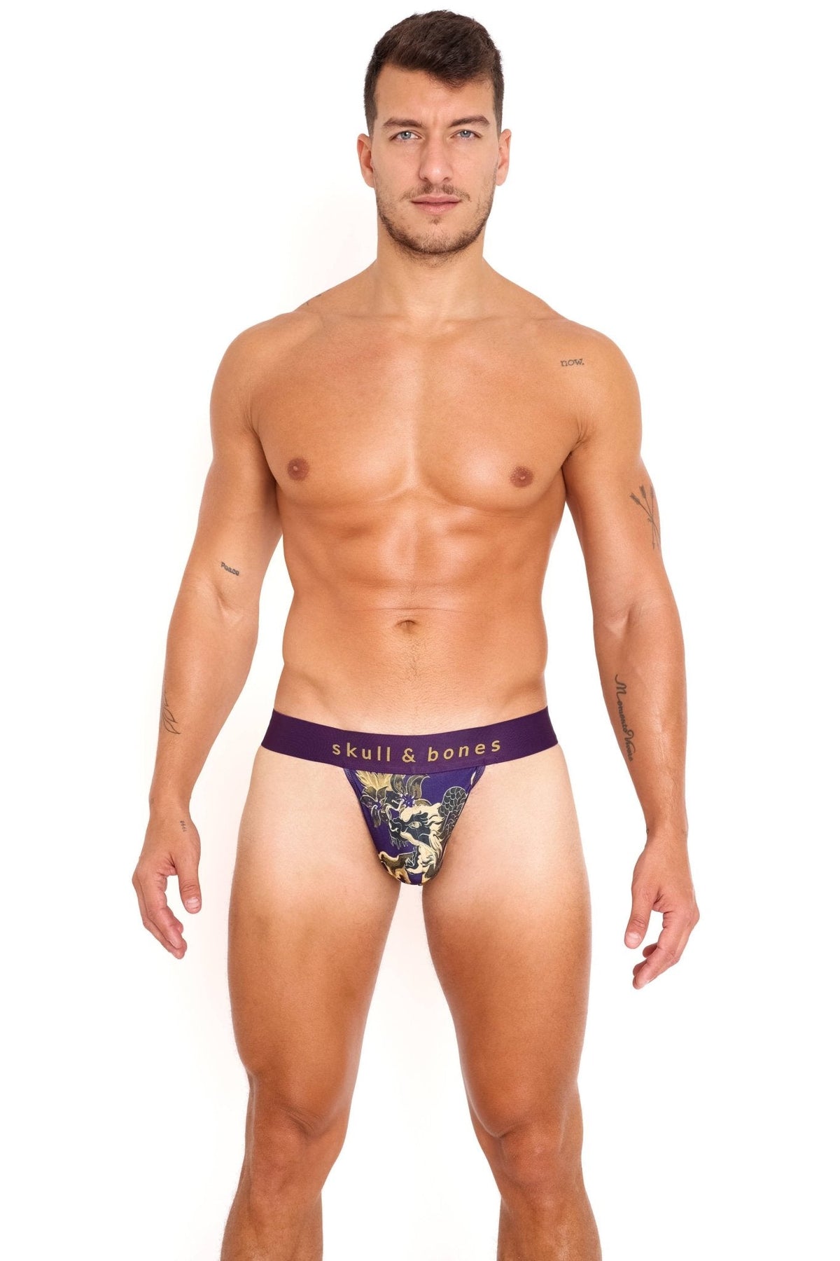 Fire Breathing Dragon Thong Purple: - Vegas Pride Positions