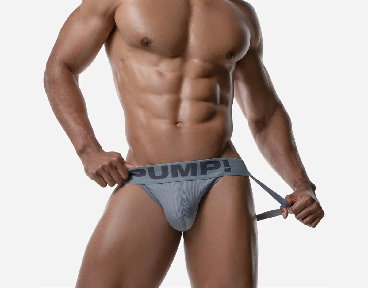 Gray Classic Jockstrap - Vegas Pride Positions