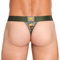 Groovy Floral Mushroom Thong Olive: - Vegas Pride Positions
