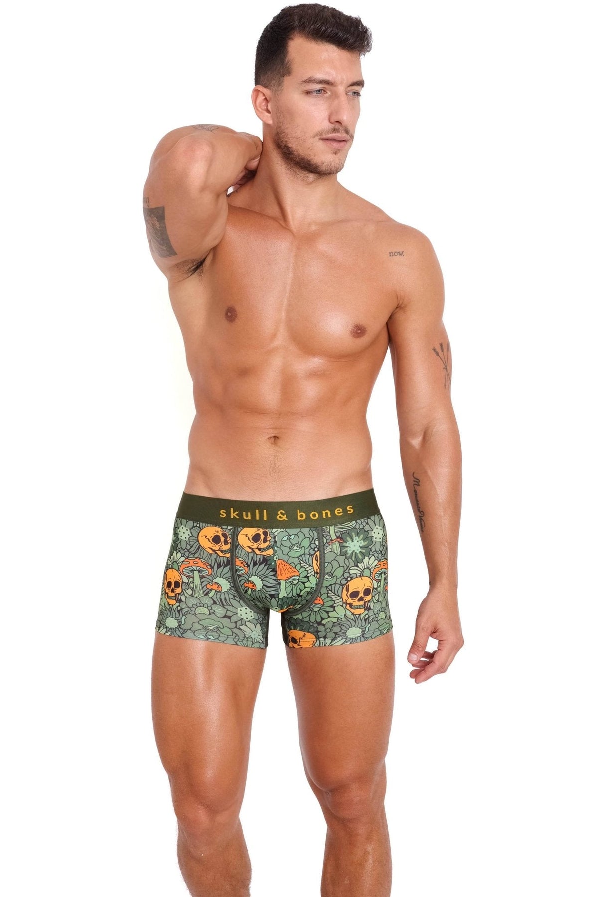 Groovy Floral Mushroom Trunk Army Green: - Vegas Pride Positions