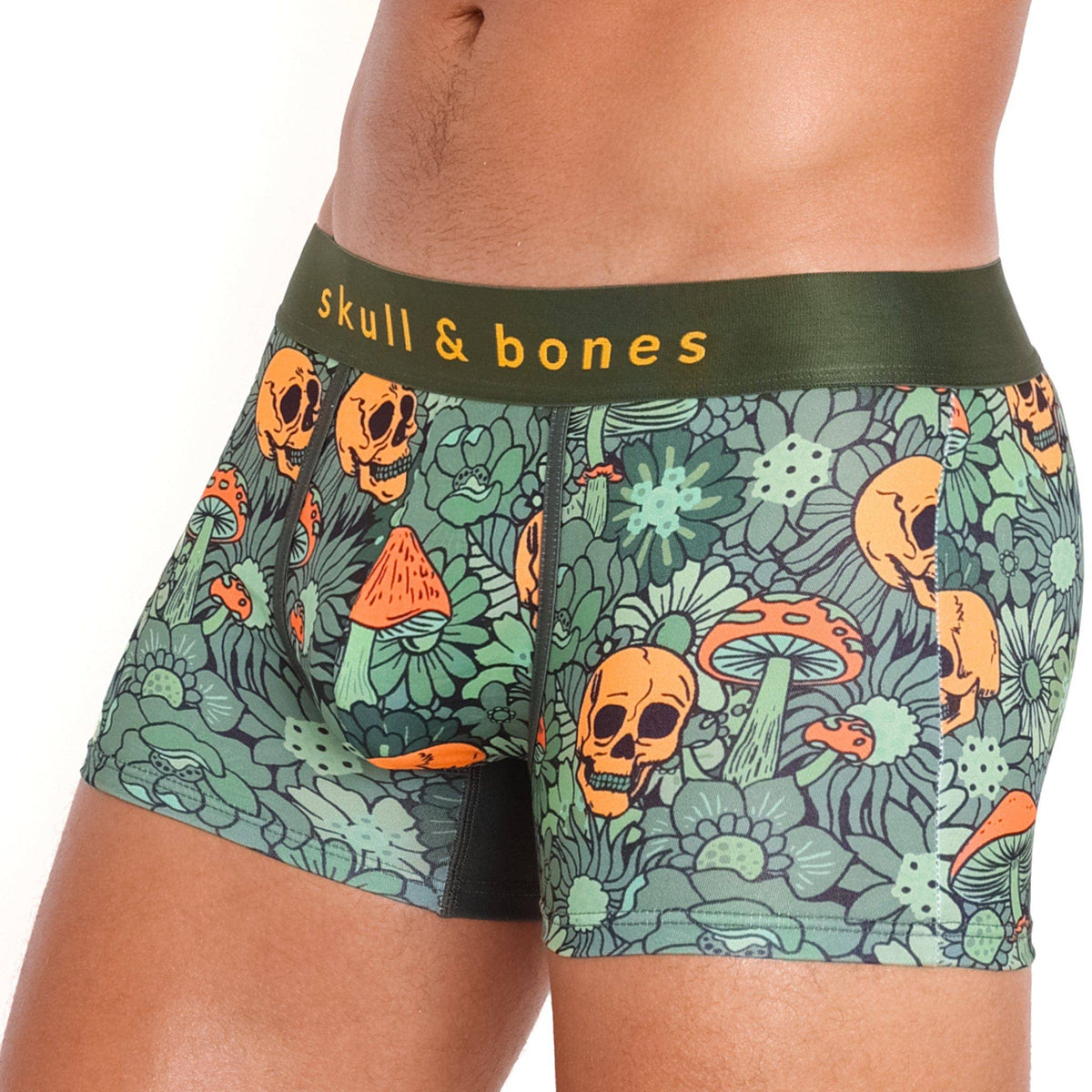 Groovy Floral Mushroom Trunk Army Green: - Vegas Pride Positions