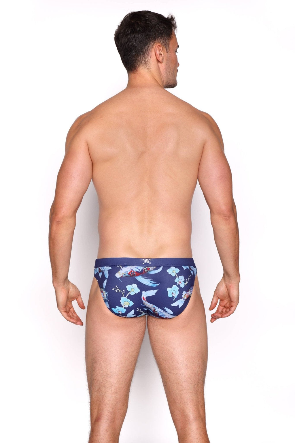 Koi Blue Swim Brief: - Vegas Pride Positions