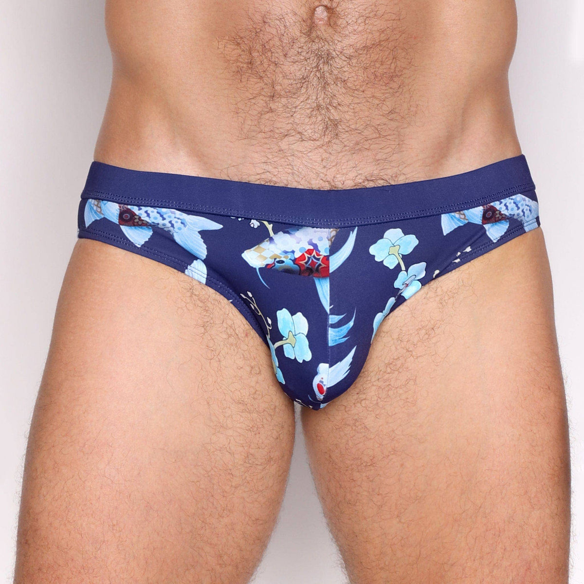 Koi Blue Swim Brief: - Vegas Pride Positions