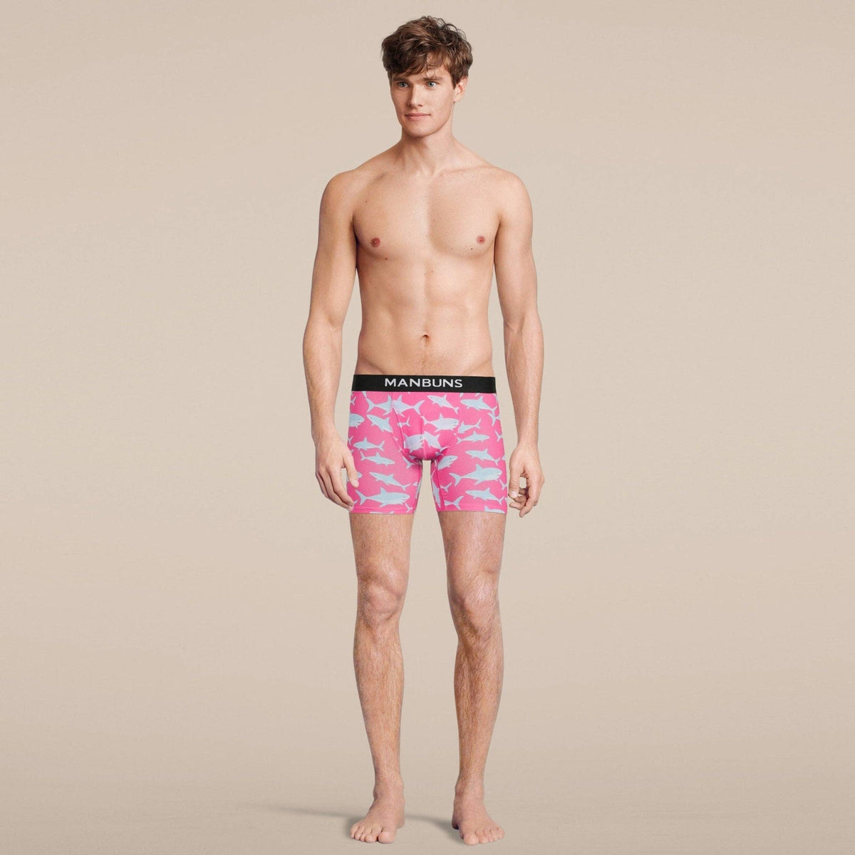 Men's Baby Shark Boxer Brief Underwear with Pouch: - Vegas Pride Positions
