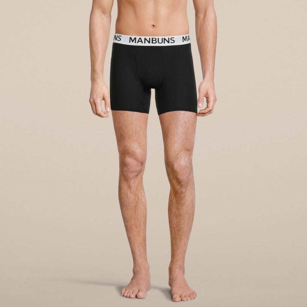 Men's Classic Black Boxer Brief Underwear with Pouch: - Vegas Pride Positions