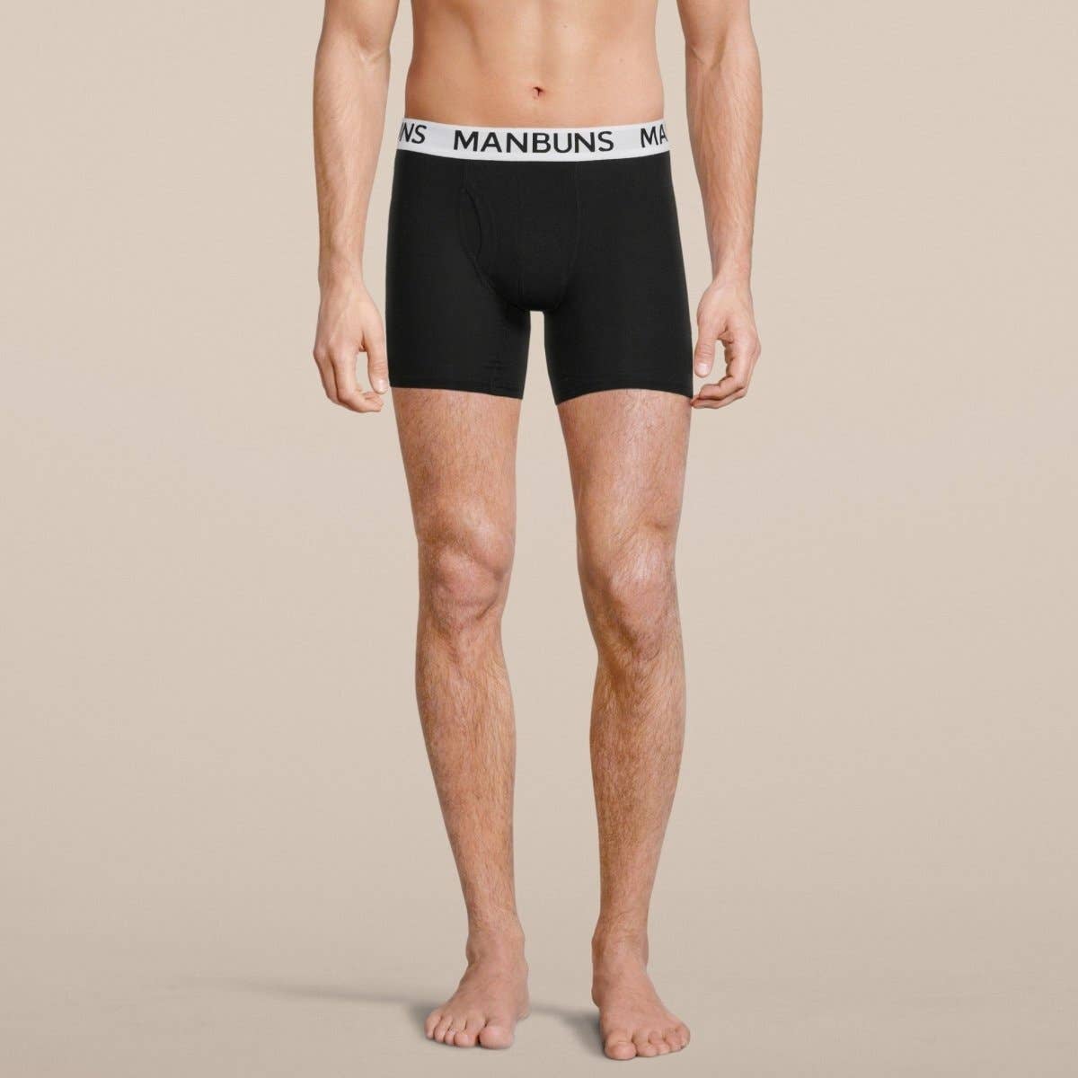 Men's Classic Black Boxer Brief Underwear with Pouch: - Vegas Pride Positions