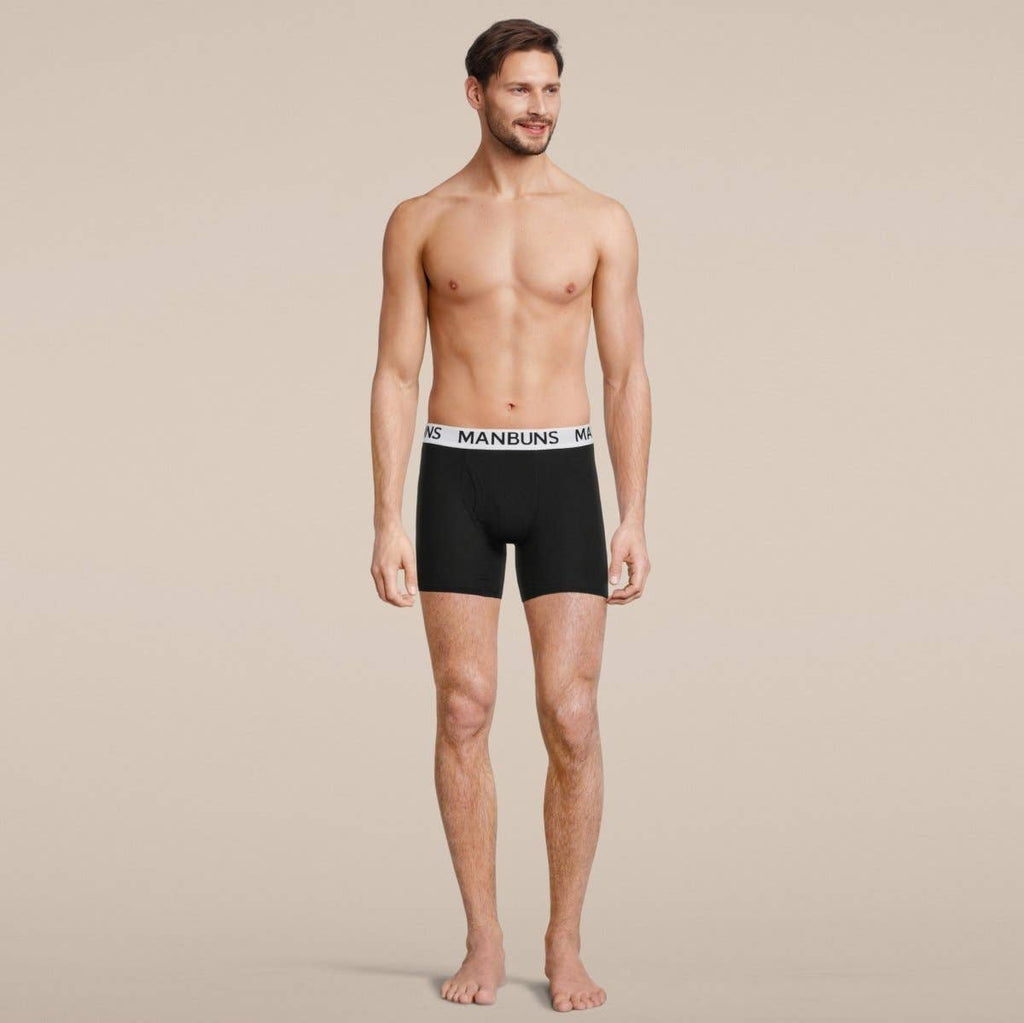 Men's Classic Black Boxer Brief Underwear with Pouch: - Vegas Pride Positions