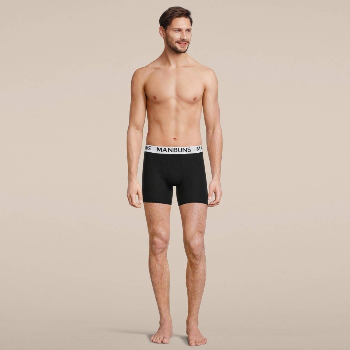 Men's Classic Black Boxer Brief Underwear with Pouch: - Vegas Pride Positions