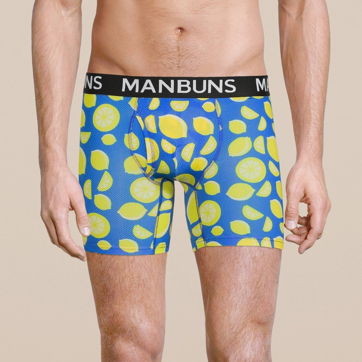 Men's Lemon Boxer Brief Underwear: - Vegas Pride Positions