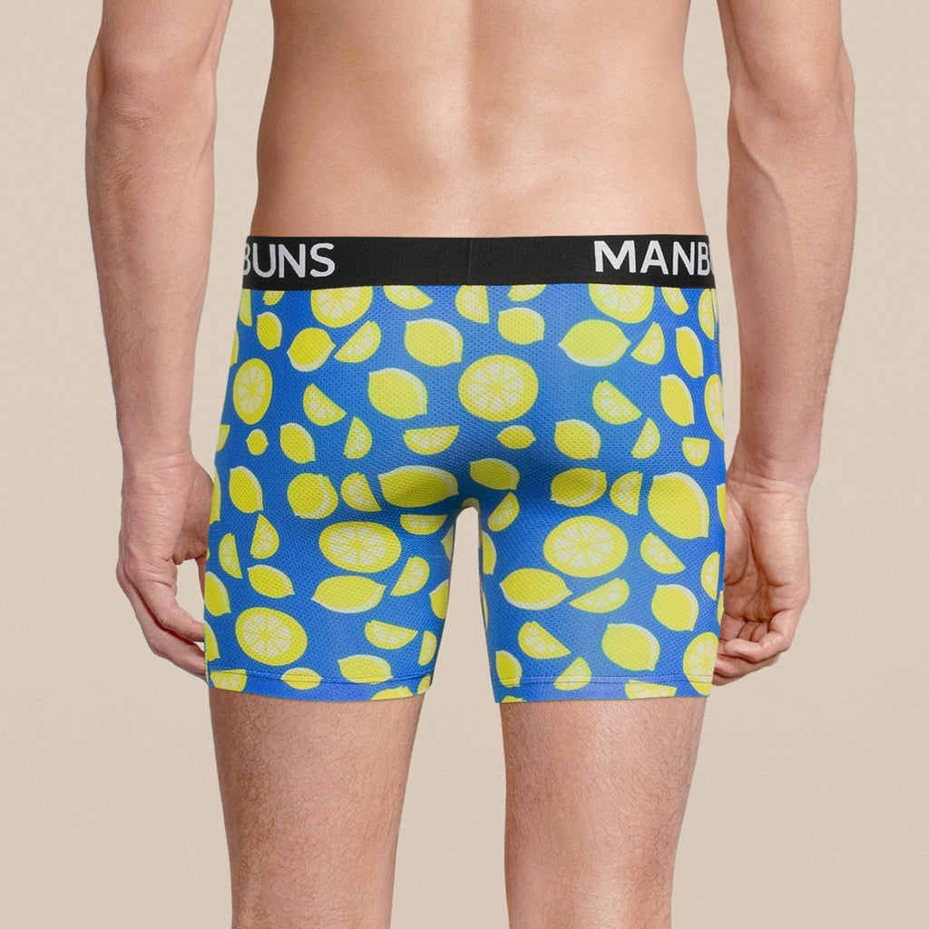 Men's Lemon Boxer Brief Underwear: - Vegas Pride Positions