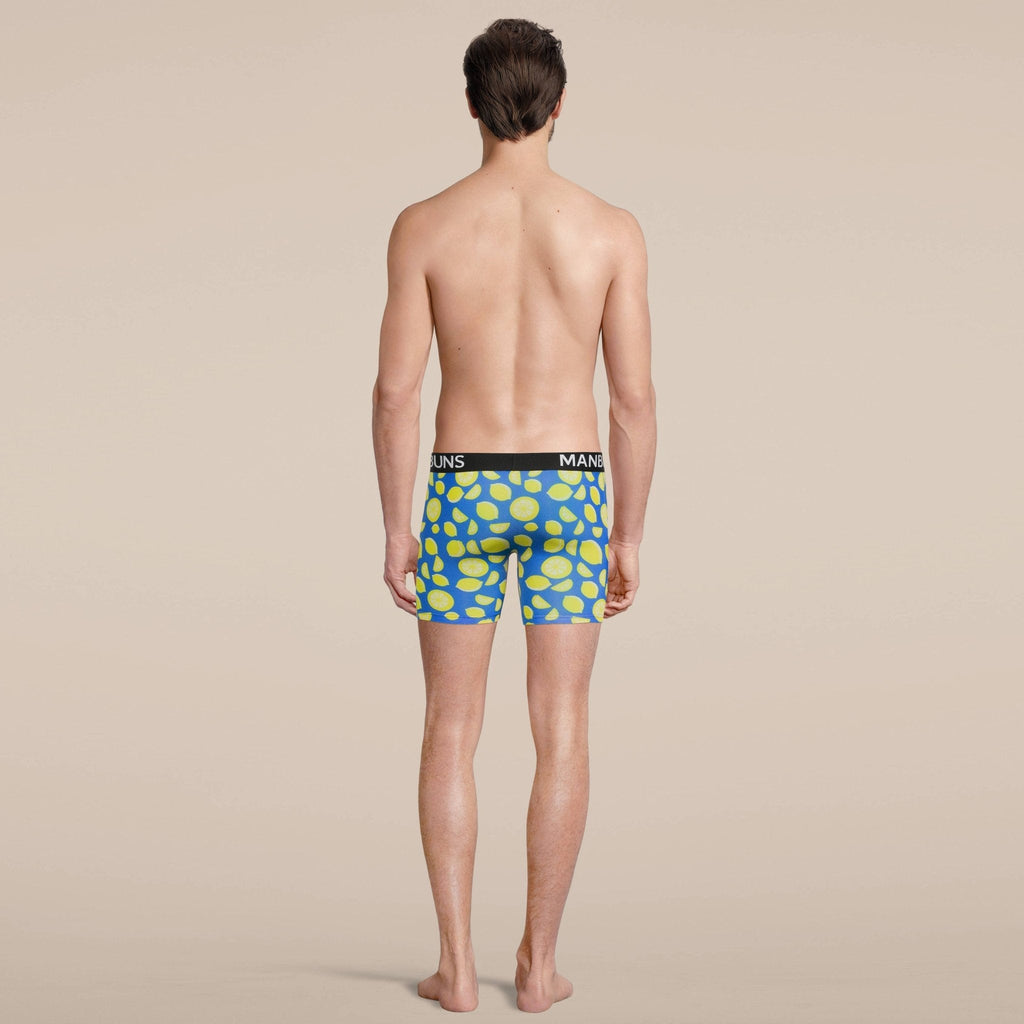 Men's Lemon Boxer Brief Underwear: - Vegas Pride Positions