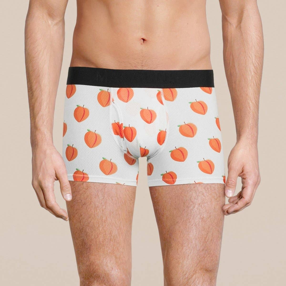 Men's Peach Boxer Trunk Underwear with Pouch: - Vegas Pride Positions
