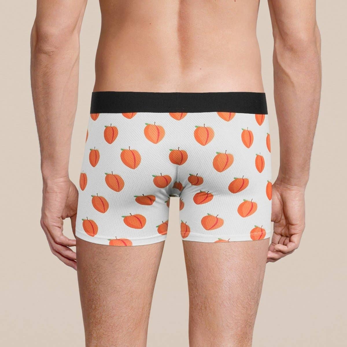 Men's Peach Boxer Trunk Underwear with Pouch: - Vegas Pride Positions