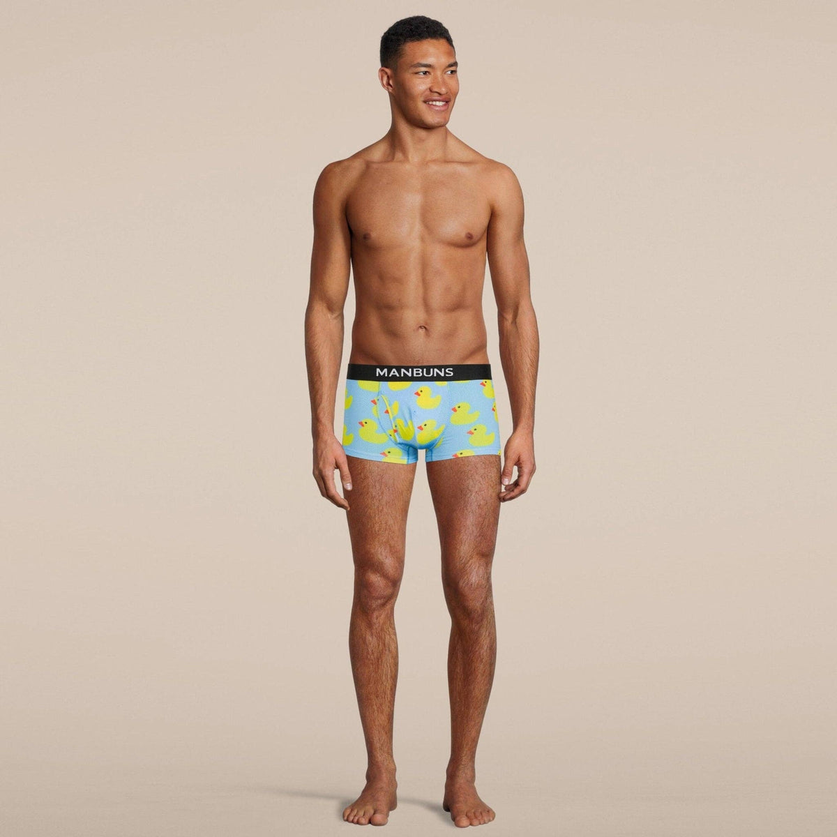Men's Rubber Duckies Boxer Trunk Underwear with Pouch: - Vegas Pride Positions