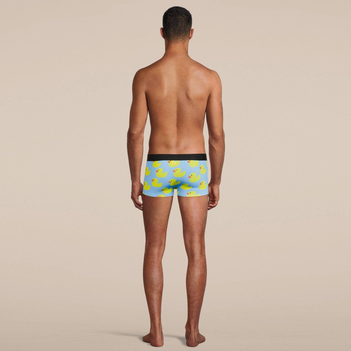 Men's Rubber Duckies Boxer Trunk Underwear with Pouch: - Vegas Pride Positions