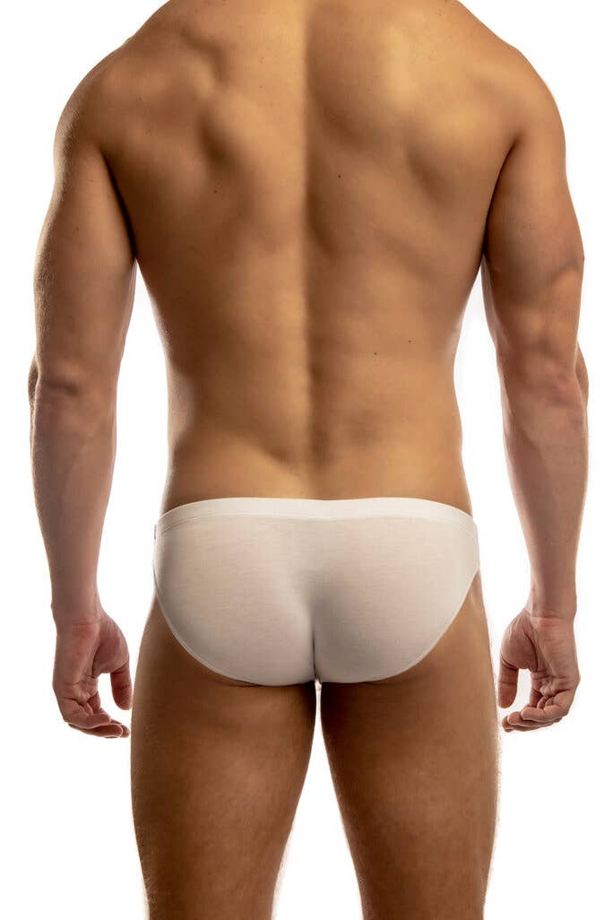 Modal Bikini Brief: White / - Vegas Pride Positions