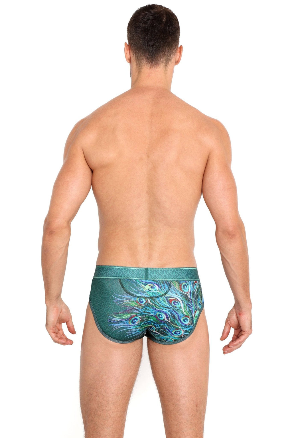 Peacock Brief Green - Vegas Pride Positions