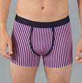 Trunk Vertical Stripe Pink & Navy Cotton Men's Underwear: - Vegas Pride Positions