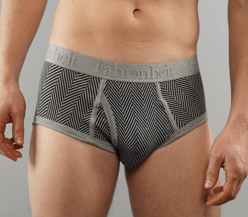 Wayne Brief | Herringbone Men's Cotton Underwear: XL - Vegas Pride Positions