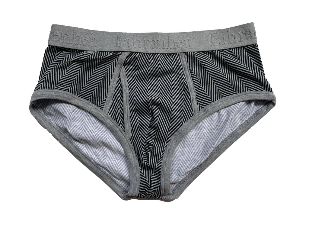 Wayne Brief | Herringbone Men's Cotton Underwear: XL - Vegas Pride Positions