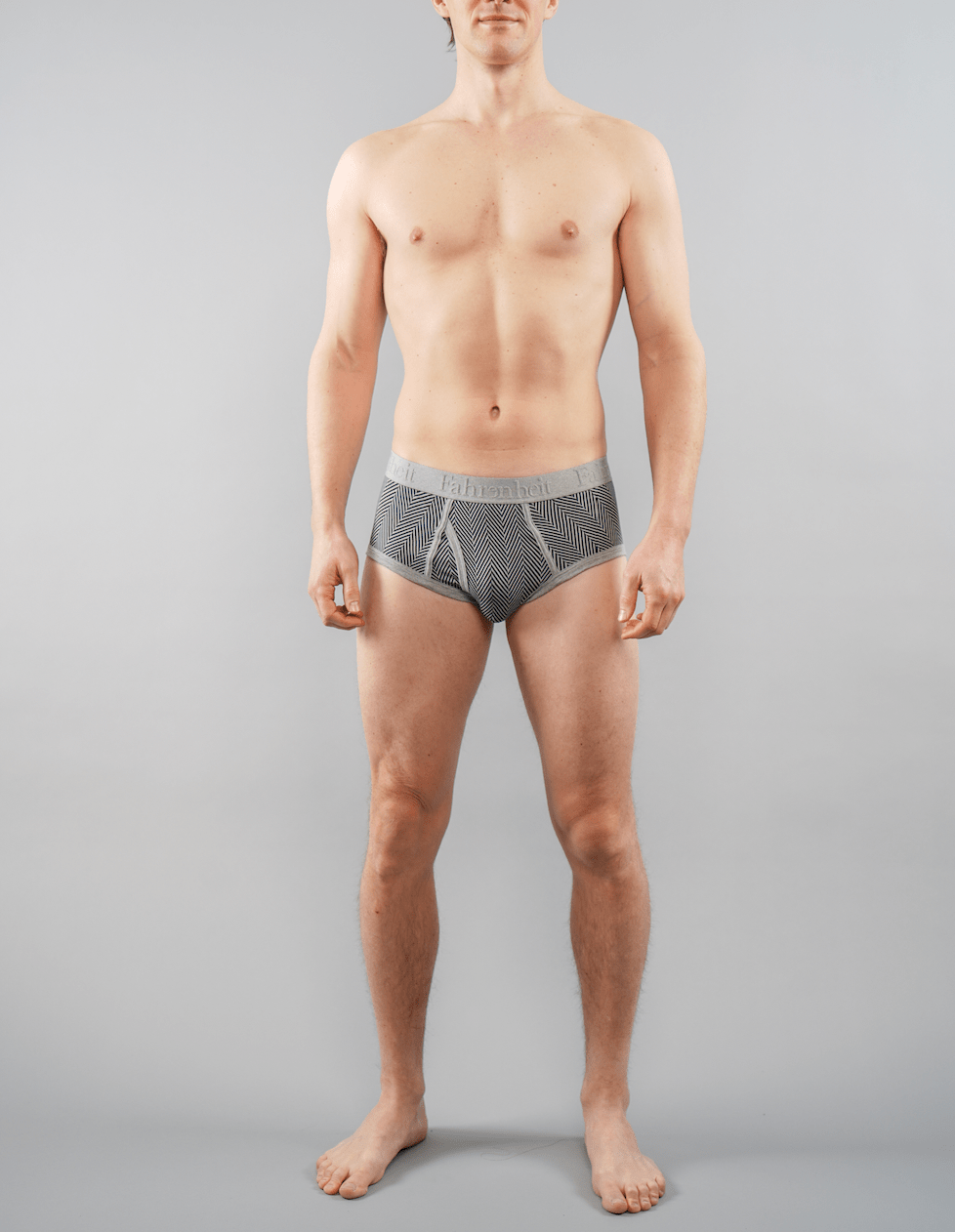 Wayne Brief | Herringbone Men's Cotton Underwear: XL - Vegas Pride Positions